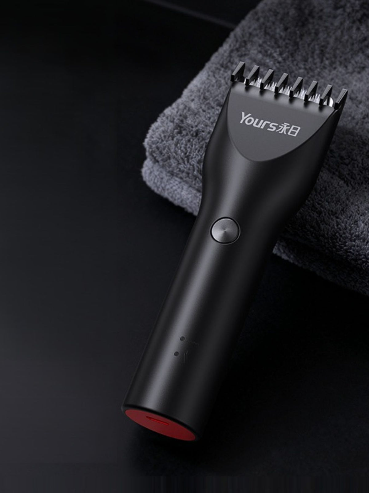 Black cordless hair clipper