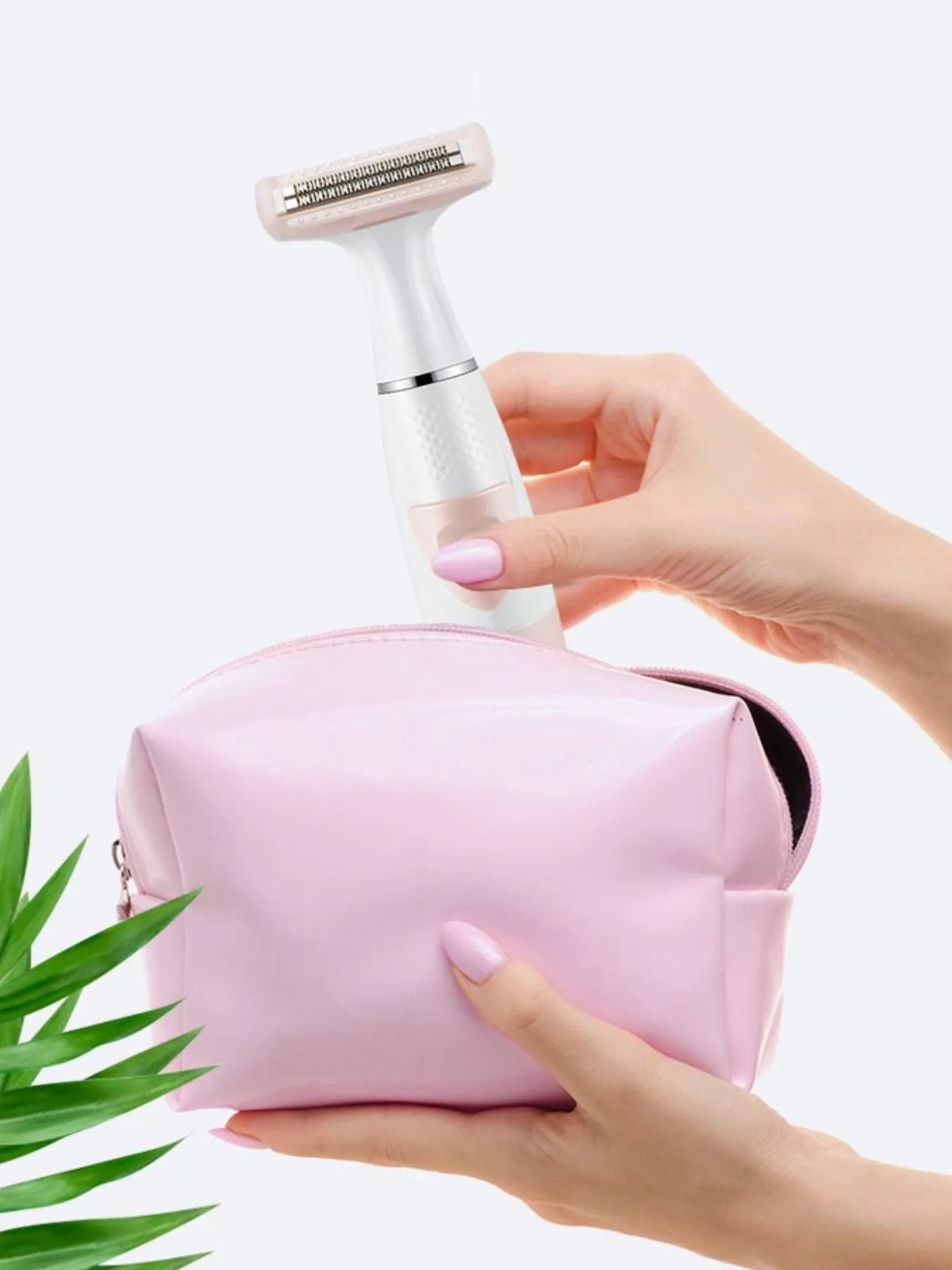 Hair remover side profile view