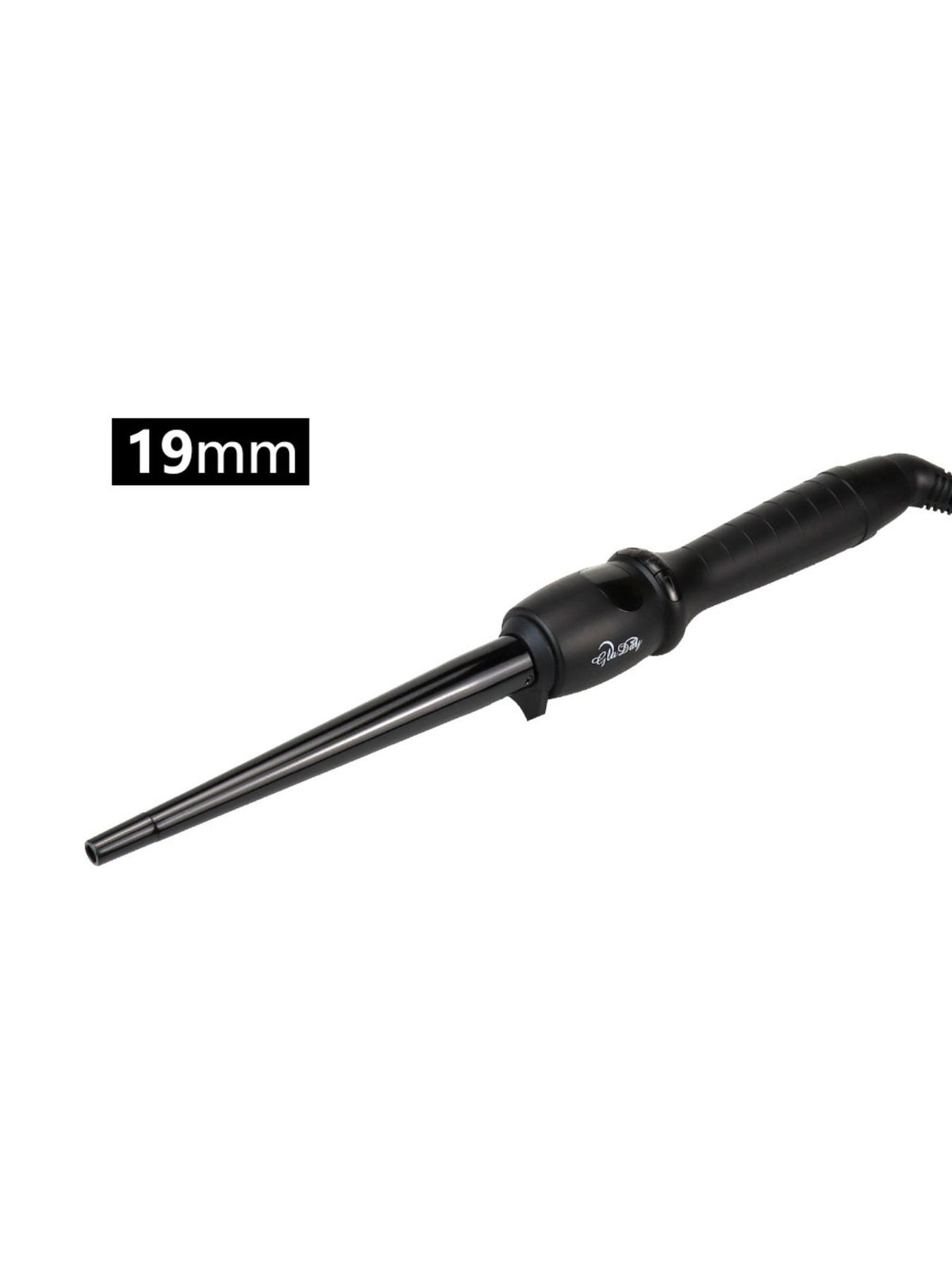 Curling iron held in hand