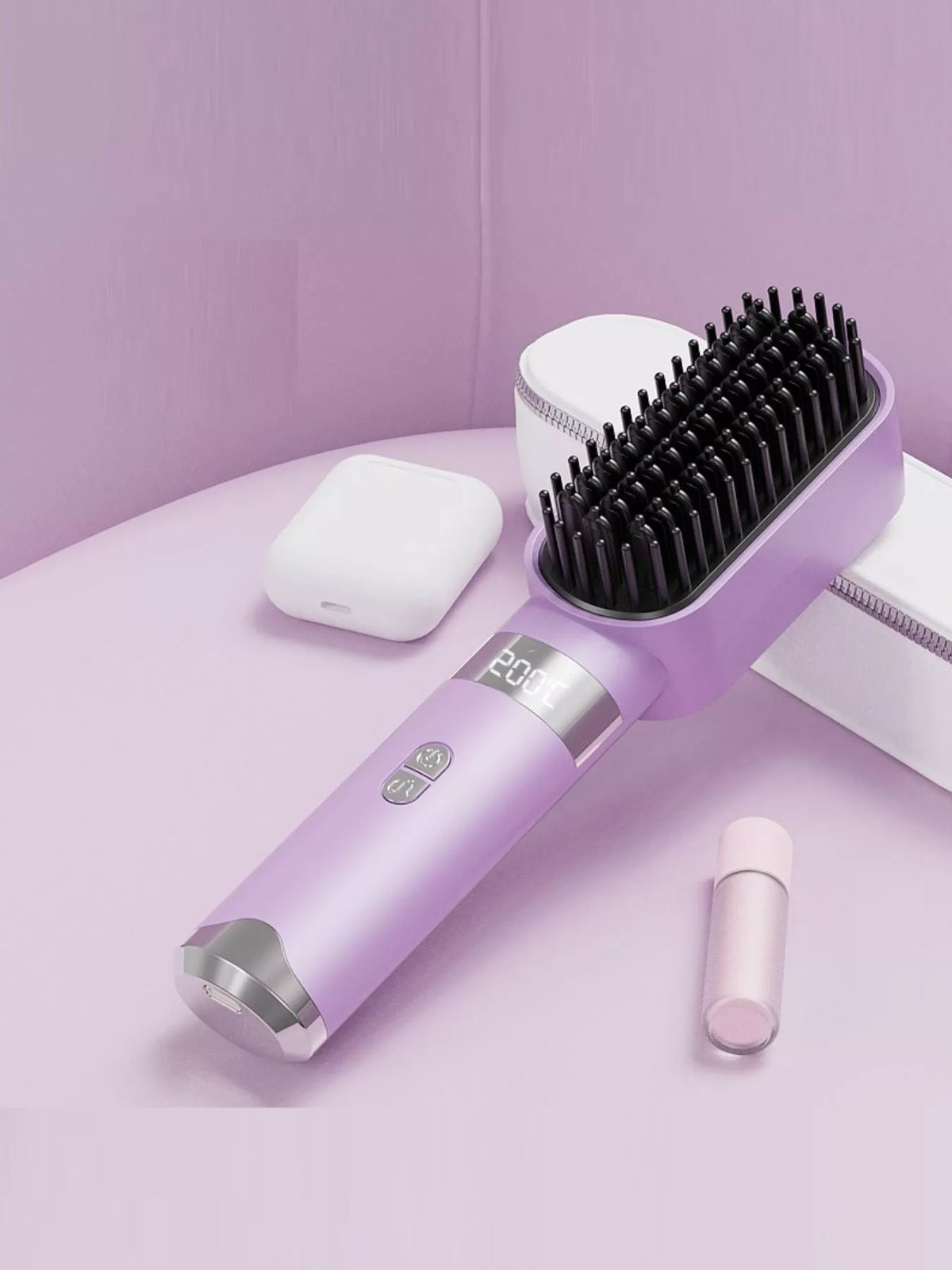 Straightening comb top view