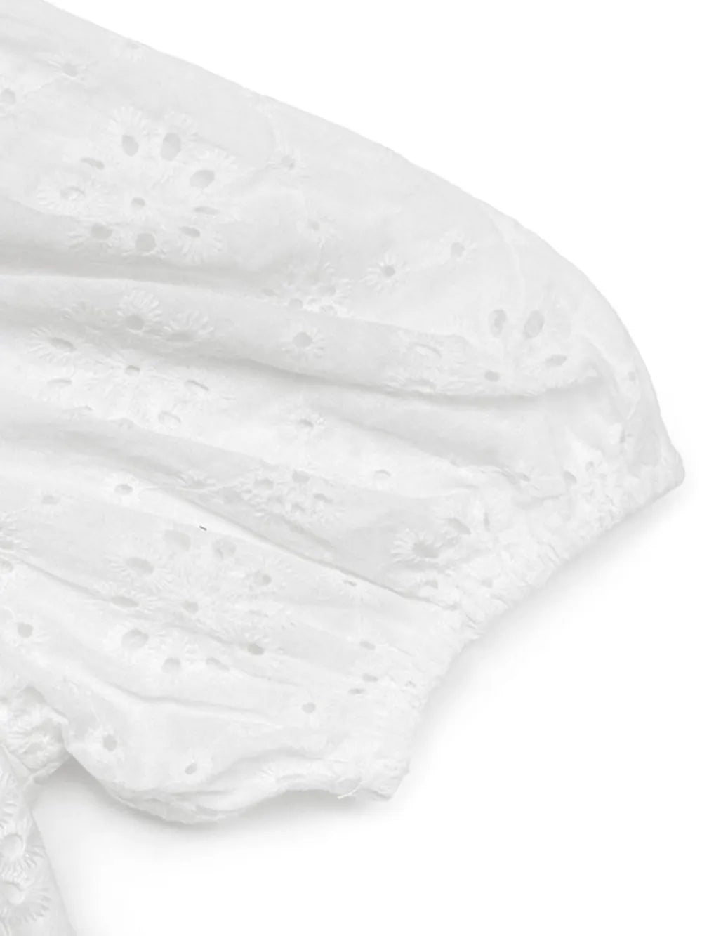 Perfee Tied Eyelet Short Sleeve Bodysuit - Fashorio