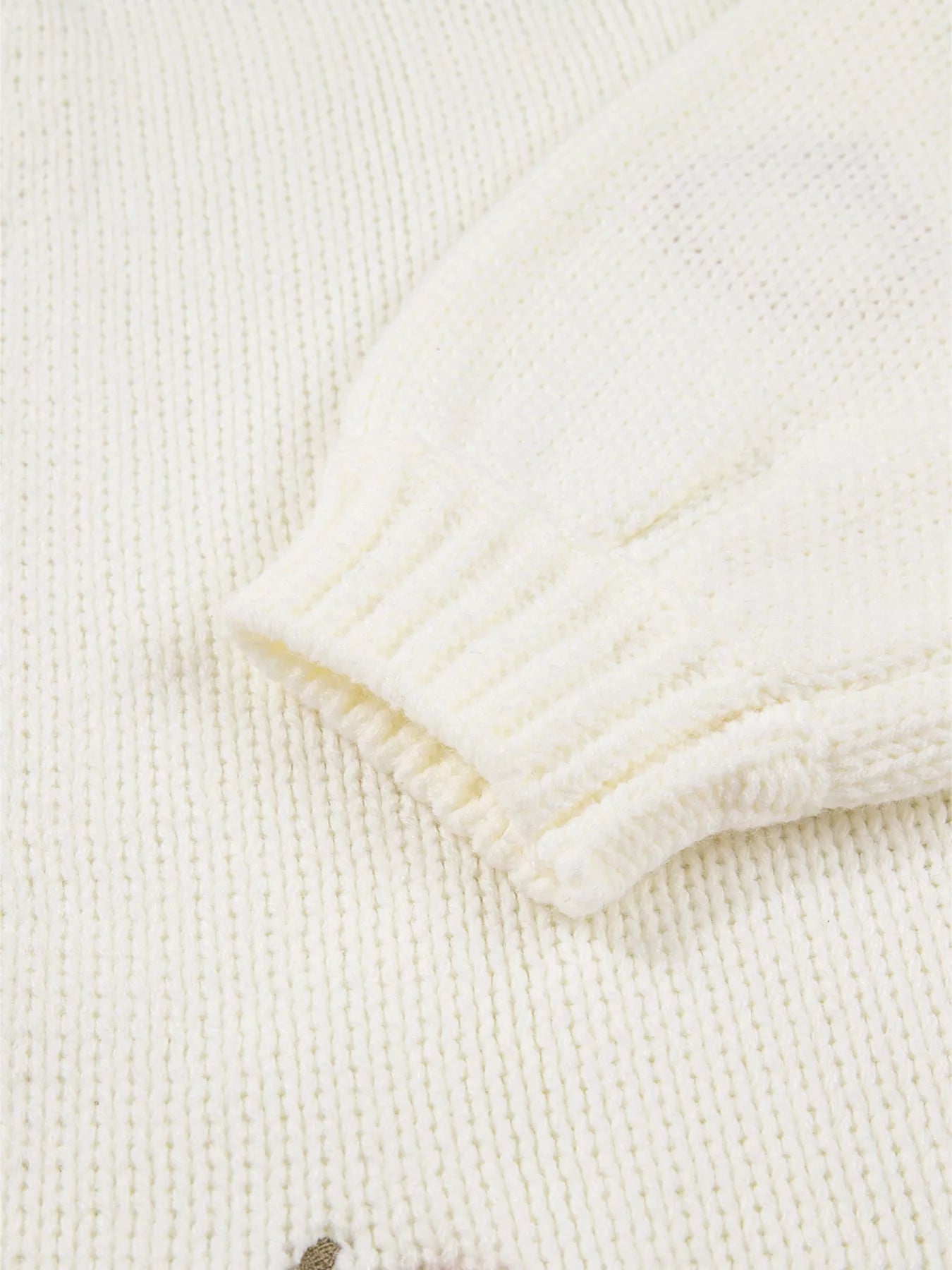 Halloween Pumpkin Embroidered Knit Cardigan - Fashorio