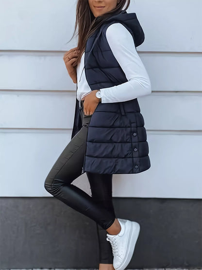 Zip Up Hooded Winter Coat - Fashorio