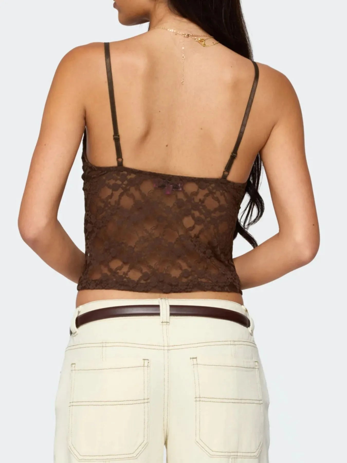 Adjustable Strap Lace Cami - Fashorio