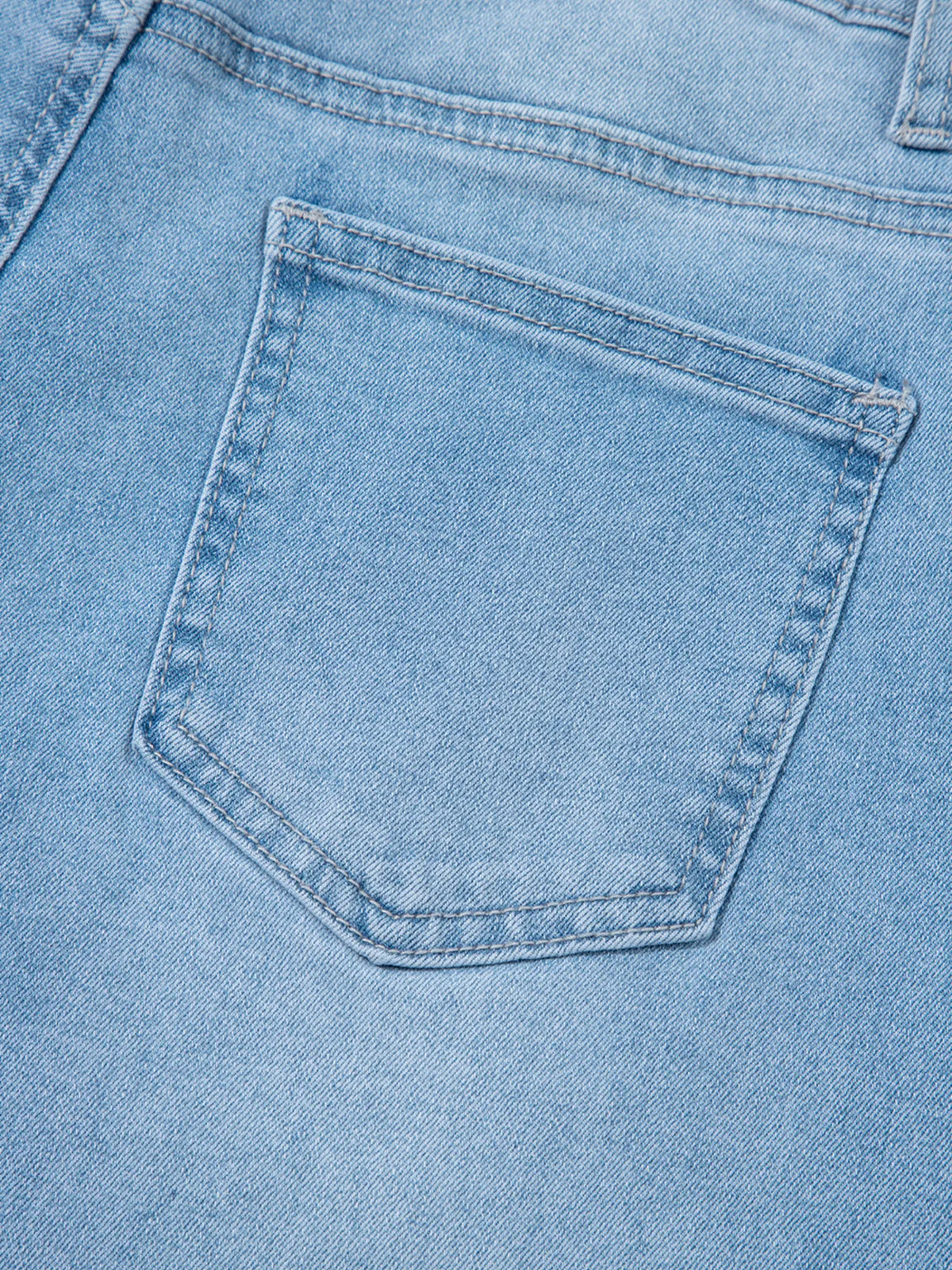 High rise waist detail on barrel jeans