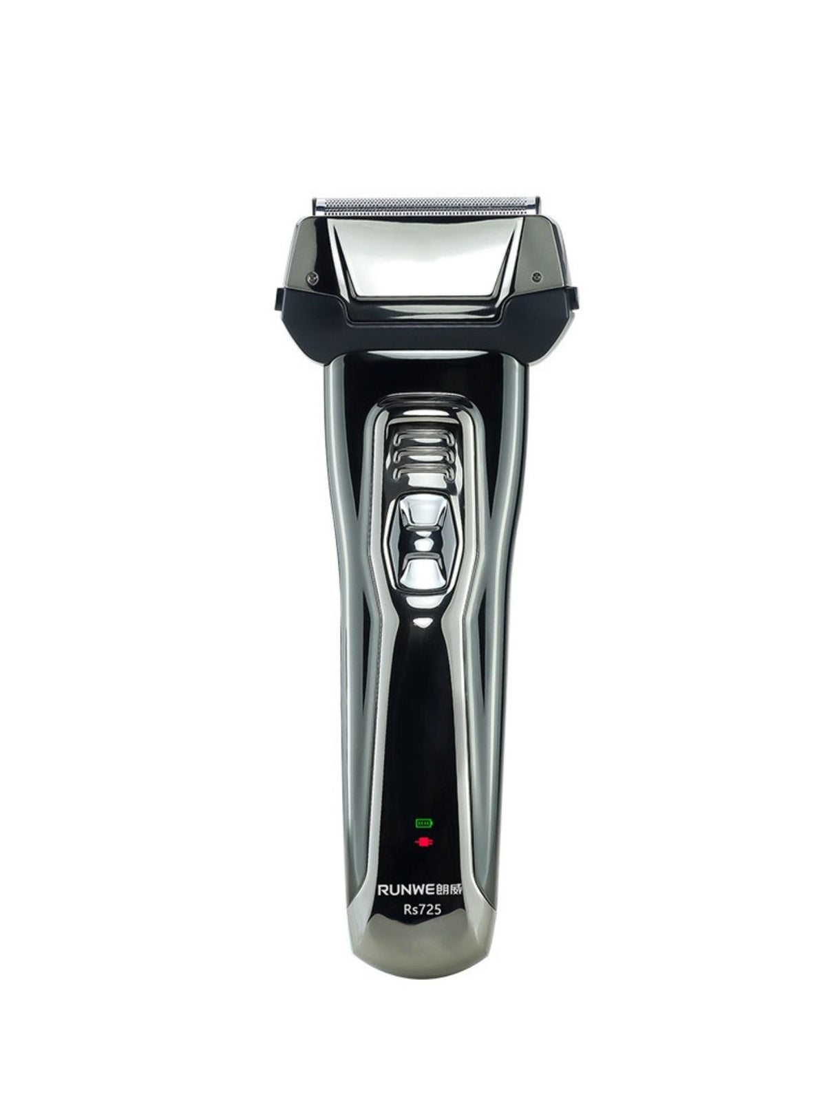 Dark gray rechargeable electric shaver