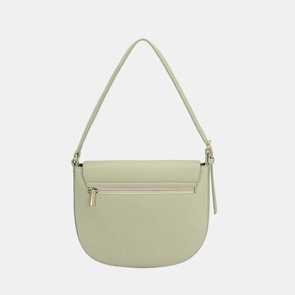 David Jones Metal Buckle Shoulder Bag - Fashorio