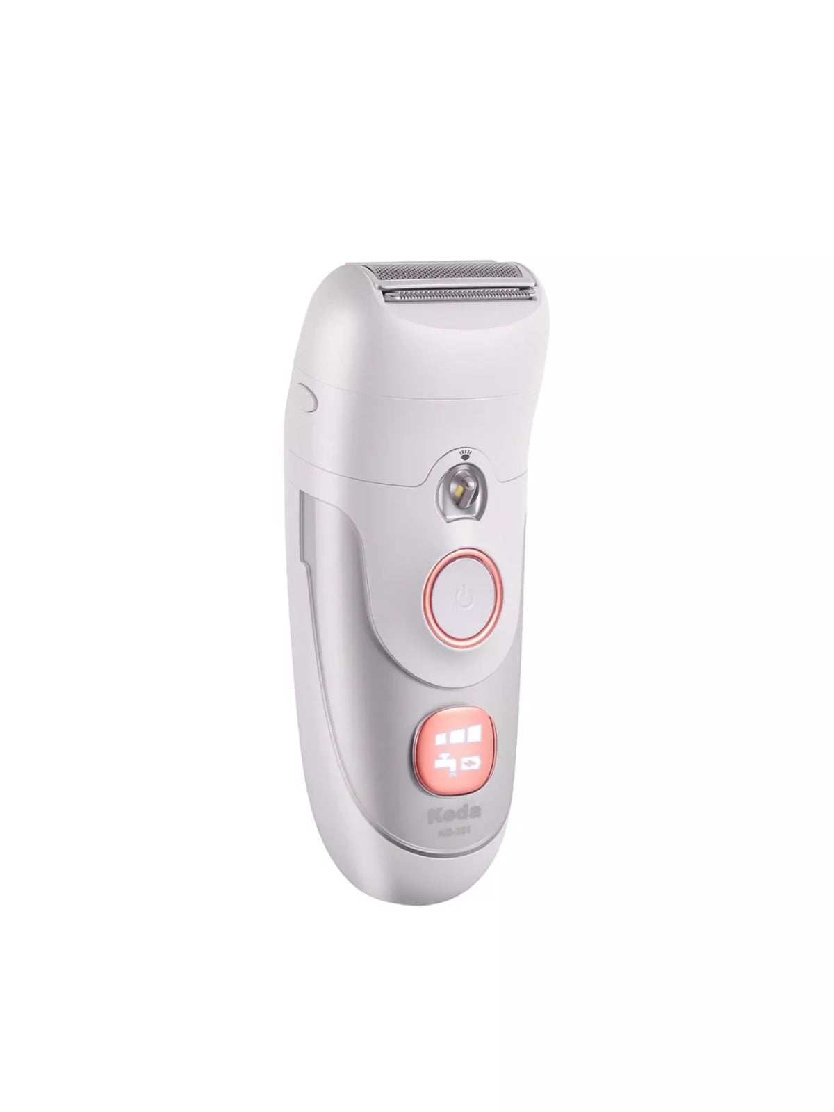 Epilator held in hand while grooming