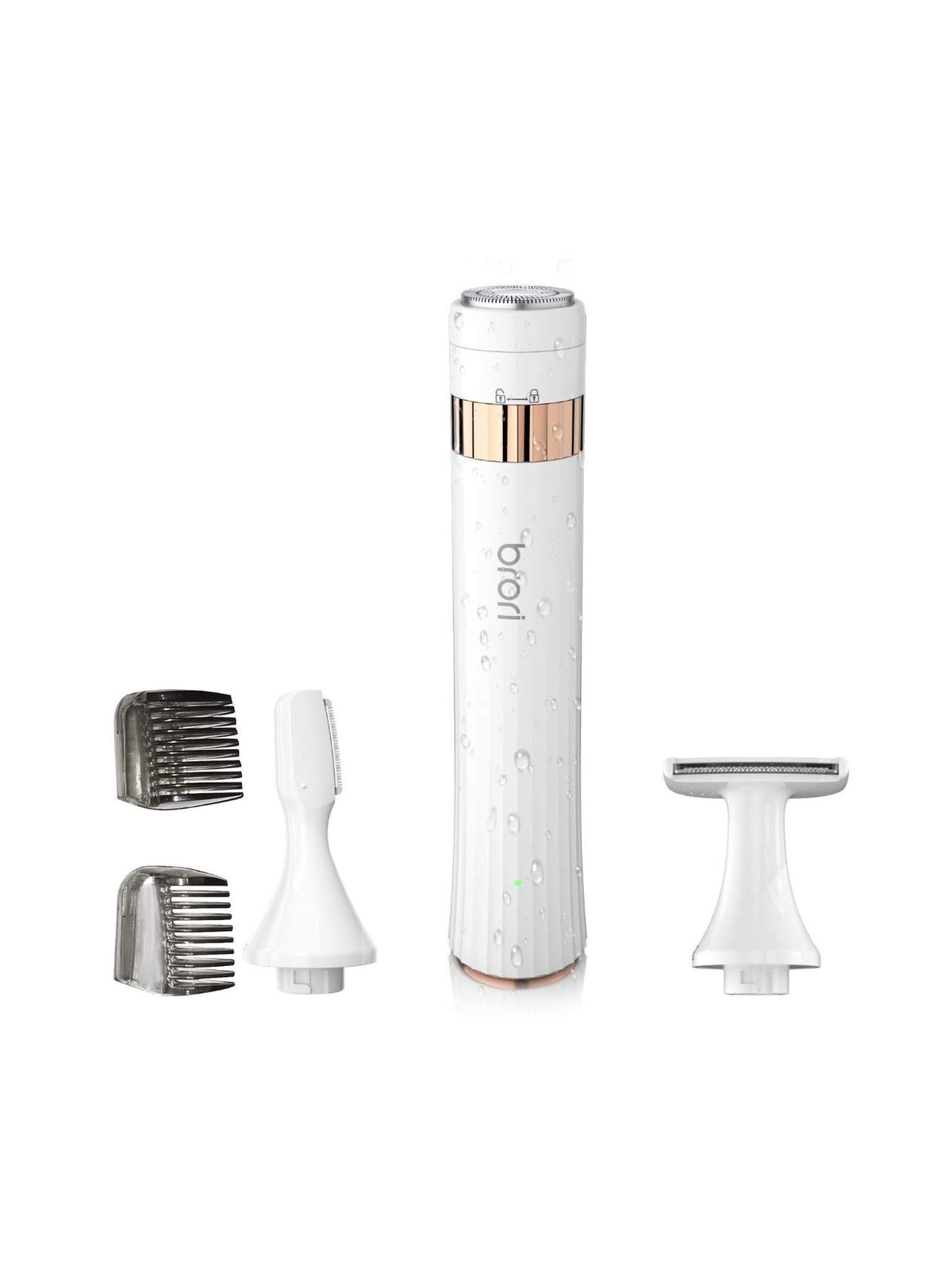 Epilator accessories laid out