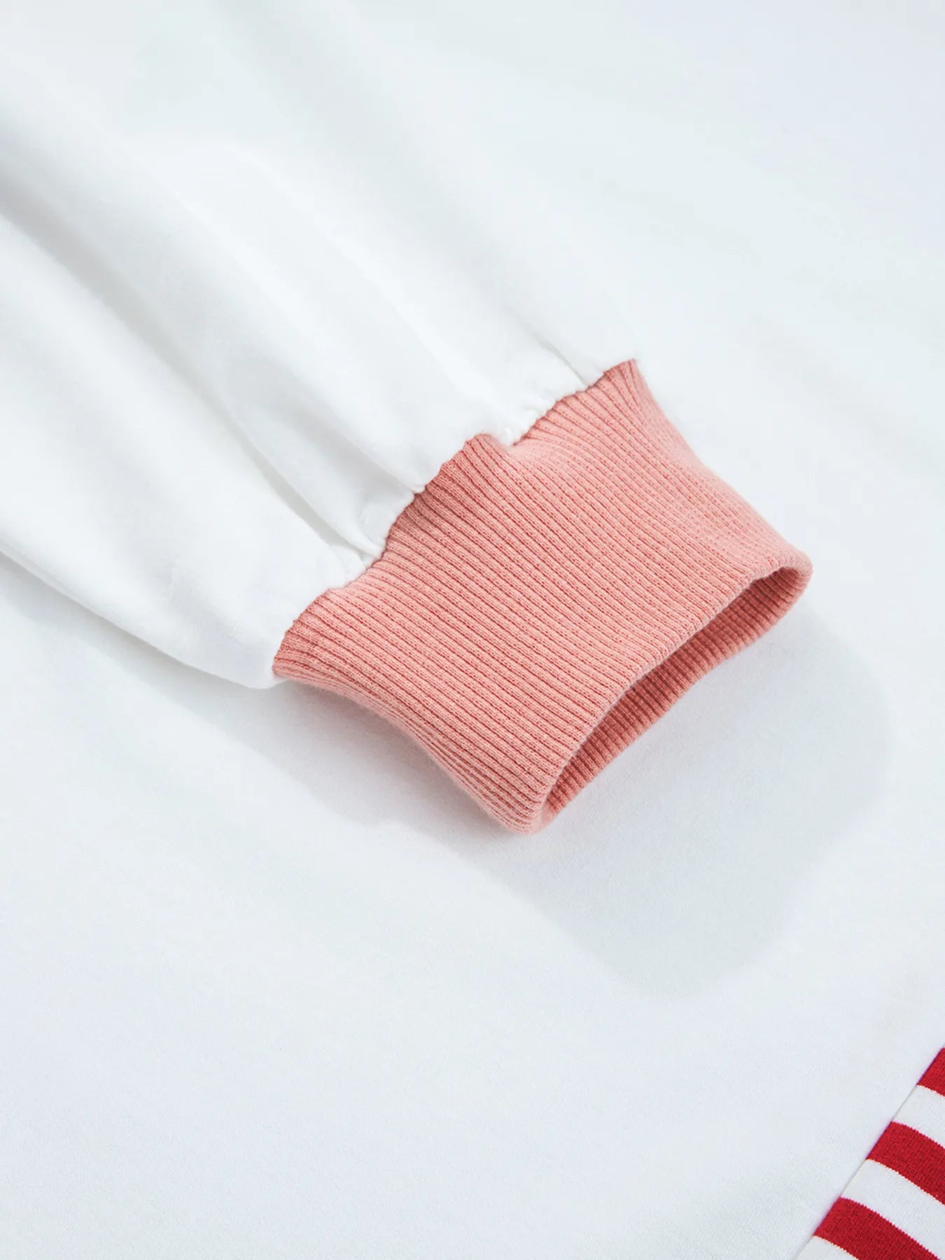 Stripe Color Block Contrast Stitching Oversize Sweatshirt - Fashorio