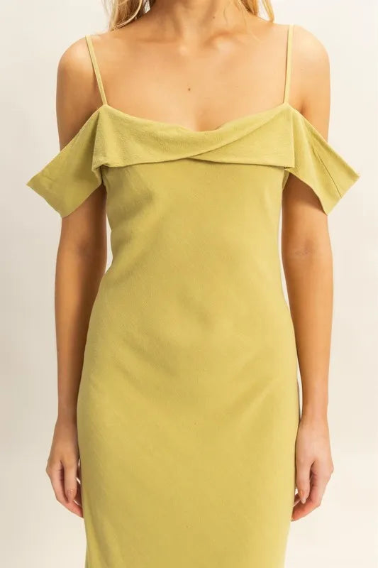 HYFVE flattering fit cami maxi dress styled detail