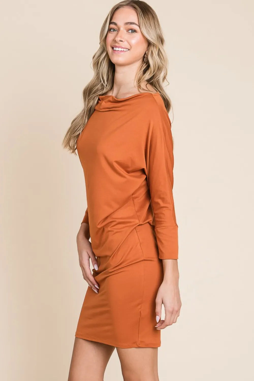 Dolman Sleeve Mini Dress side view