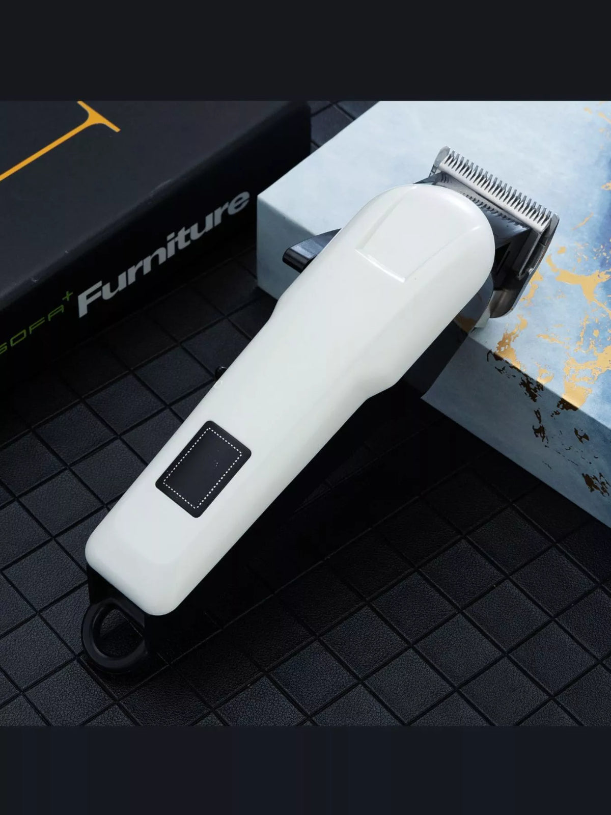 White hair clipper color
