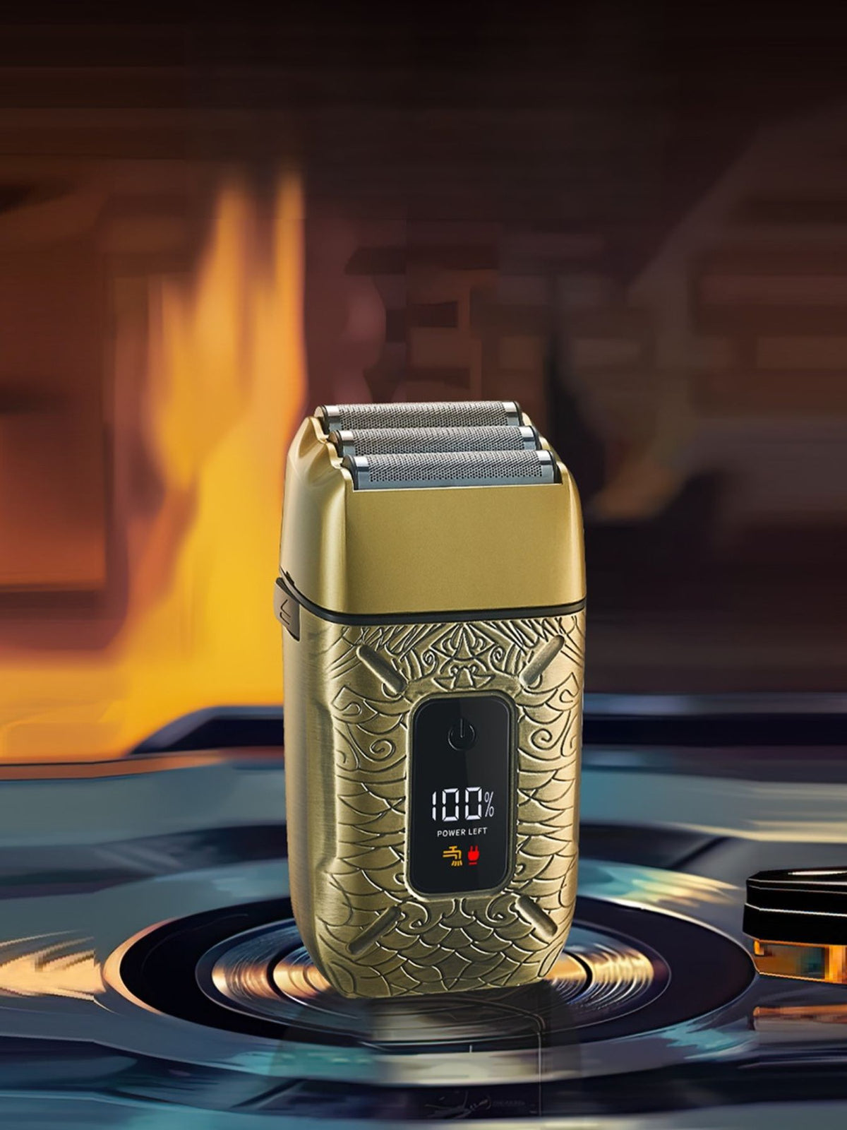 Electric shaver charging port