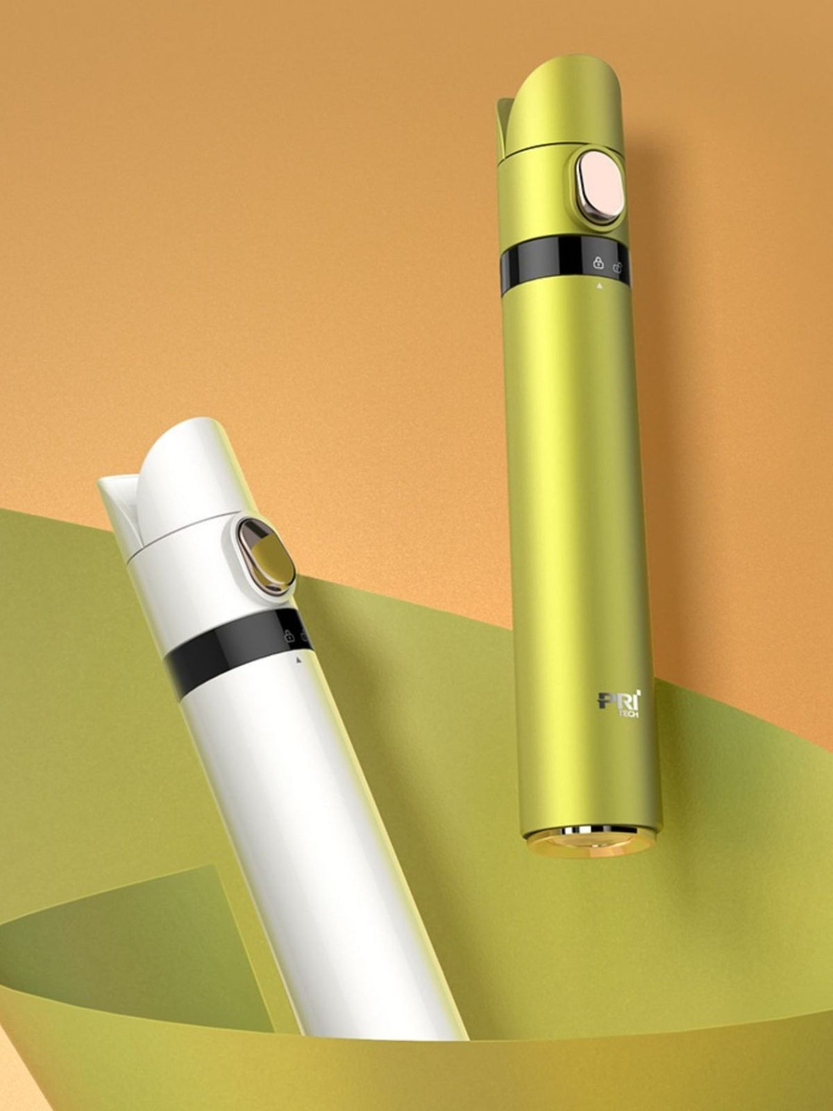 Curling iron barrel closeup