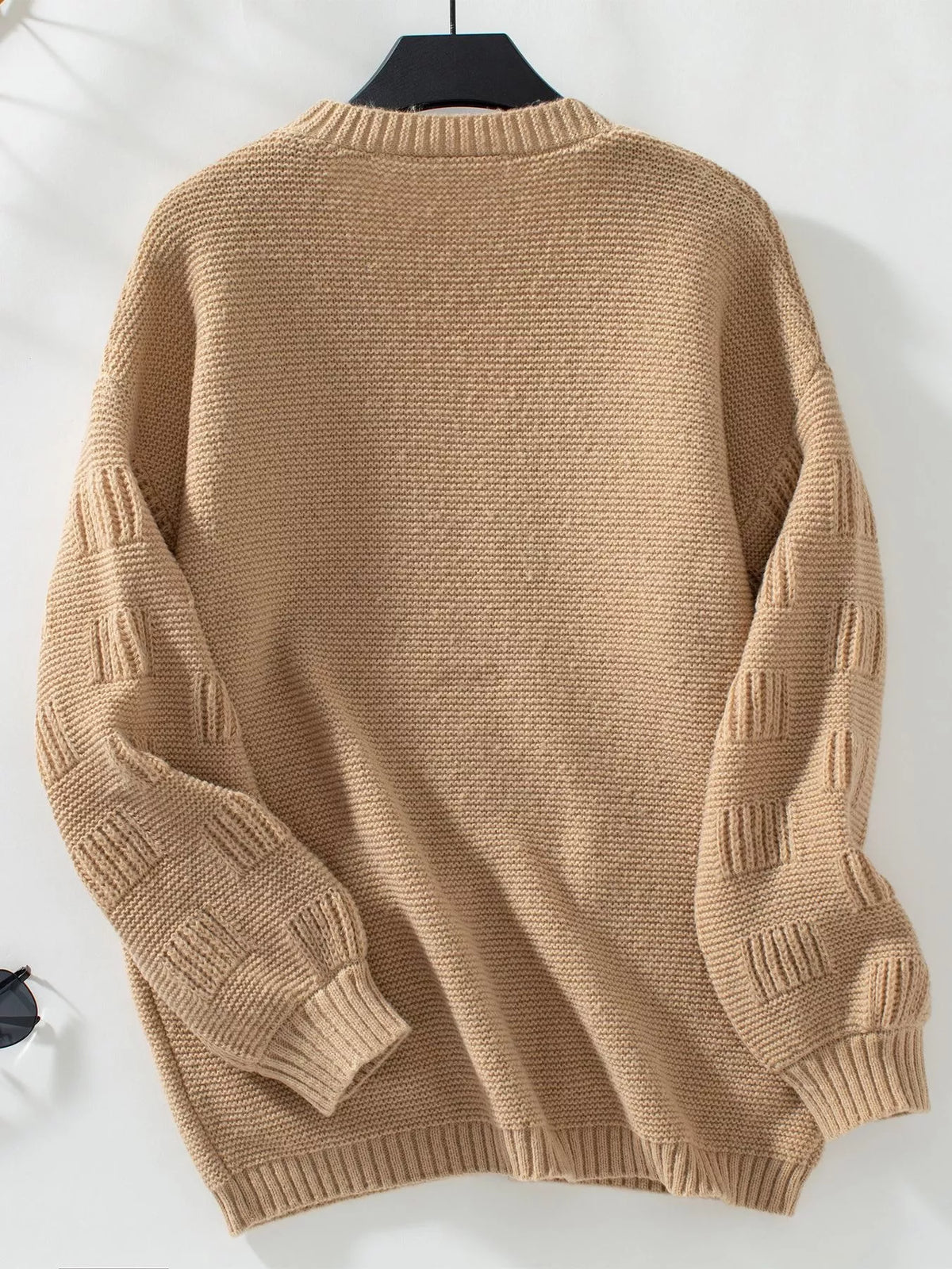 textured knit open front cardigan fabric knit detail