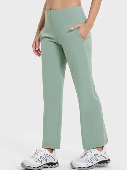 Millennia Pocketed High Waist Active Pants - Fashorio