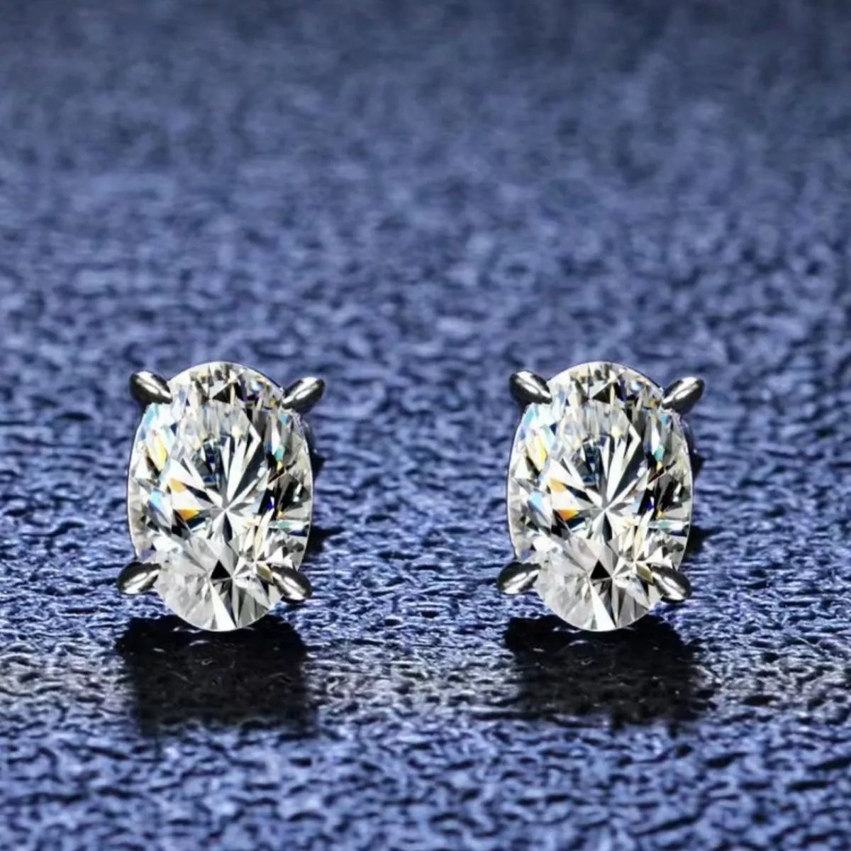 Stud earring post and back detail