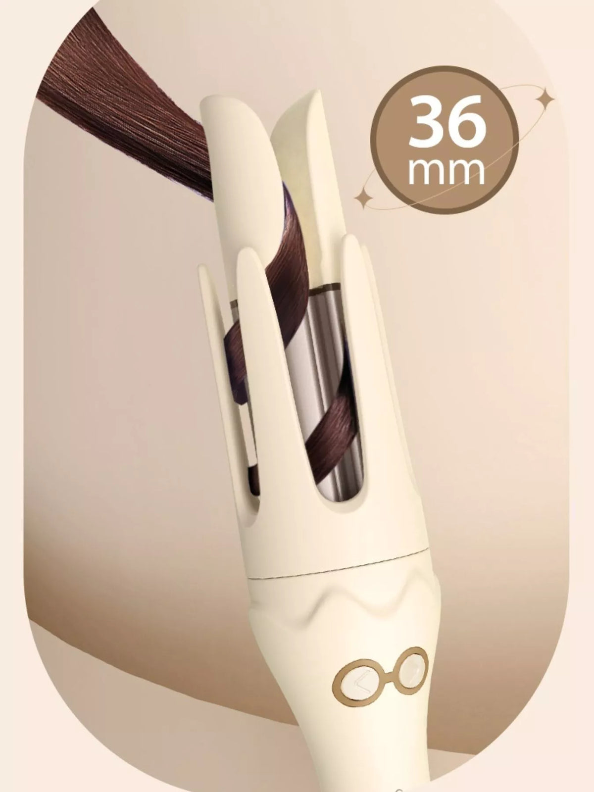 Automatic curler control buttons