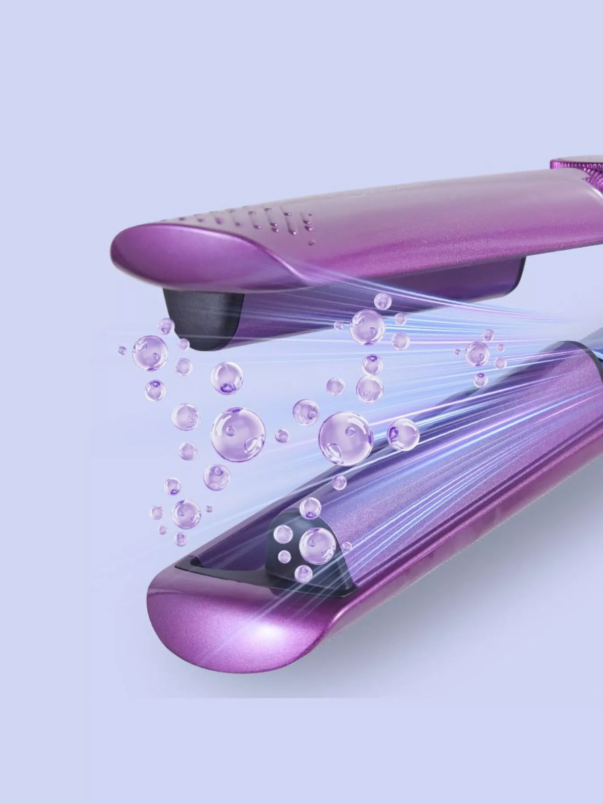Curling iron styling a curl
