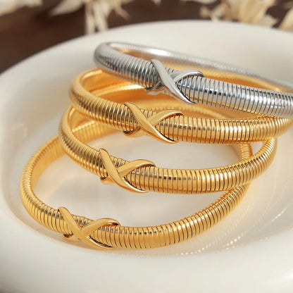 Titanium Steel Spring Shape Bracelet - Fashorio