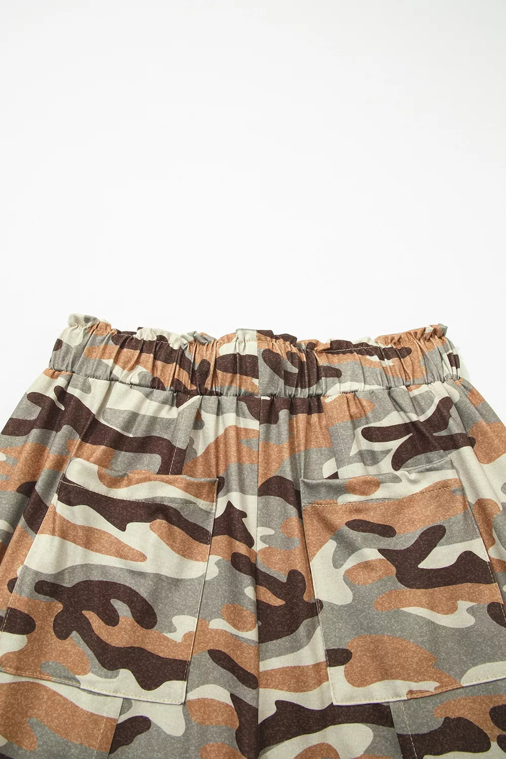 Camo joggers styled with casual tee and trainers