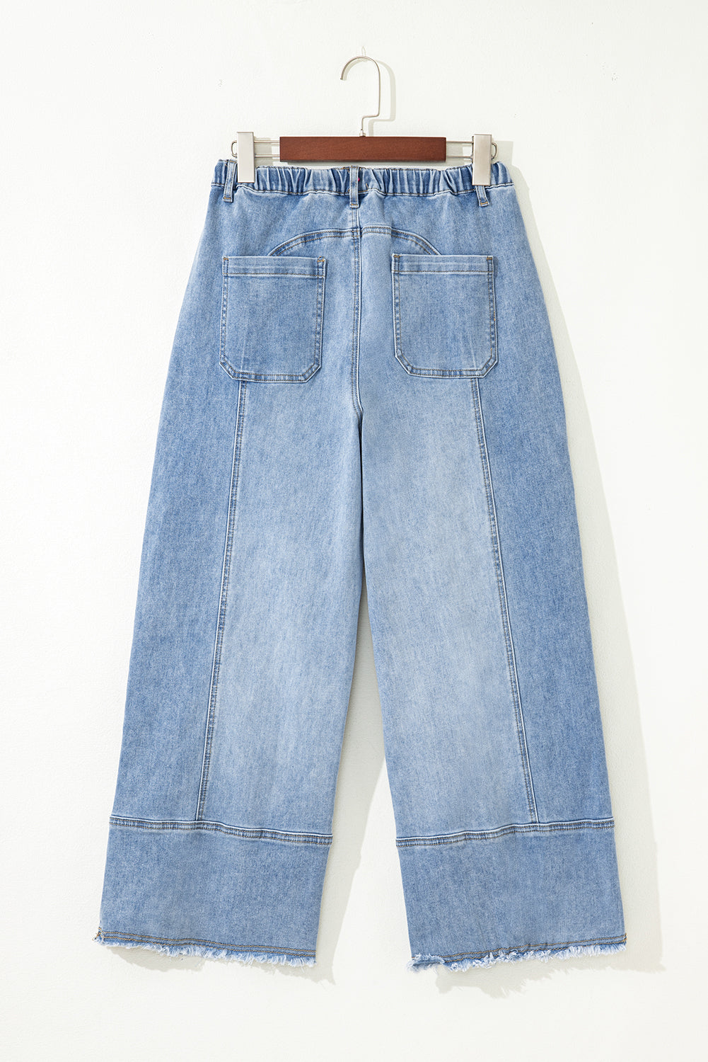 Wide leg jeans styled casual daily outfit