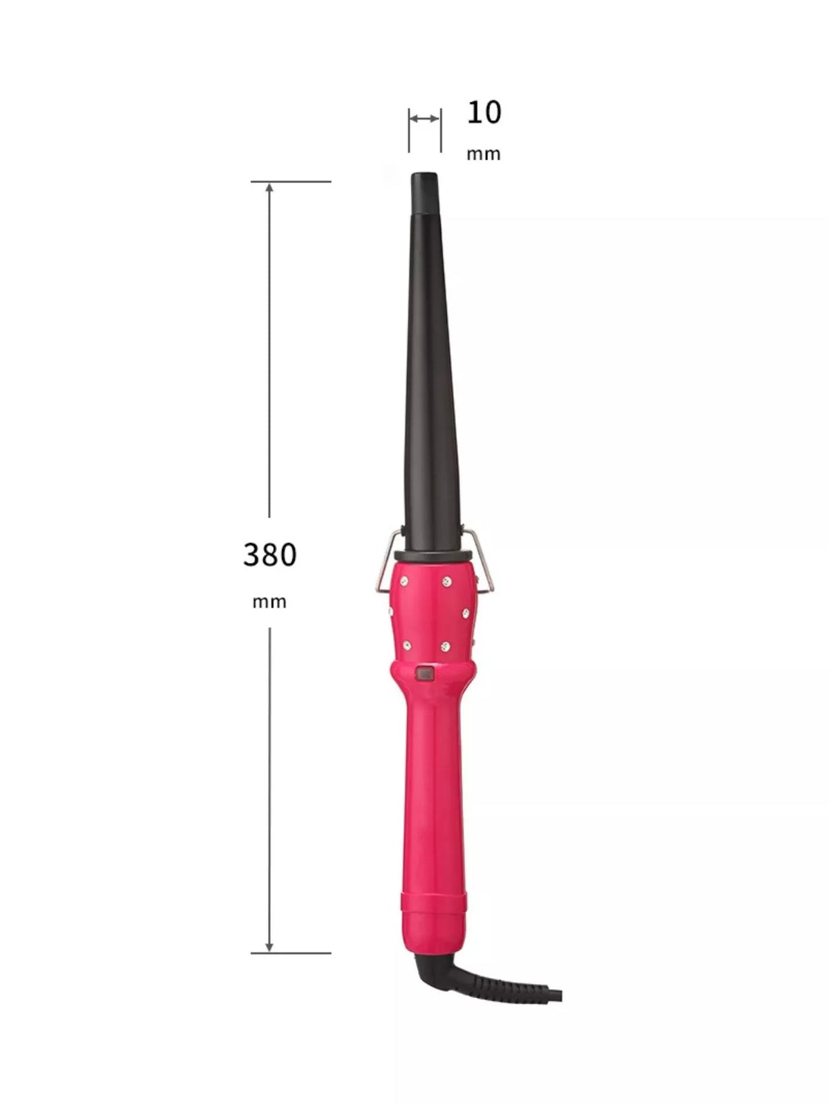 Curling iron clamp detail