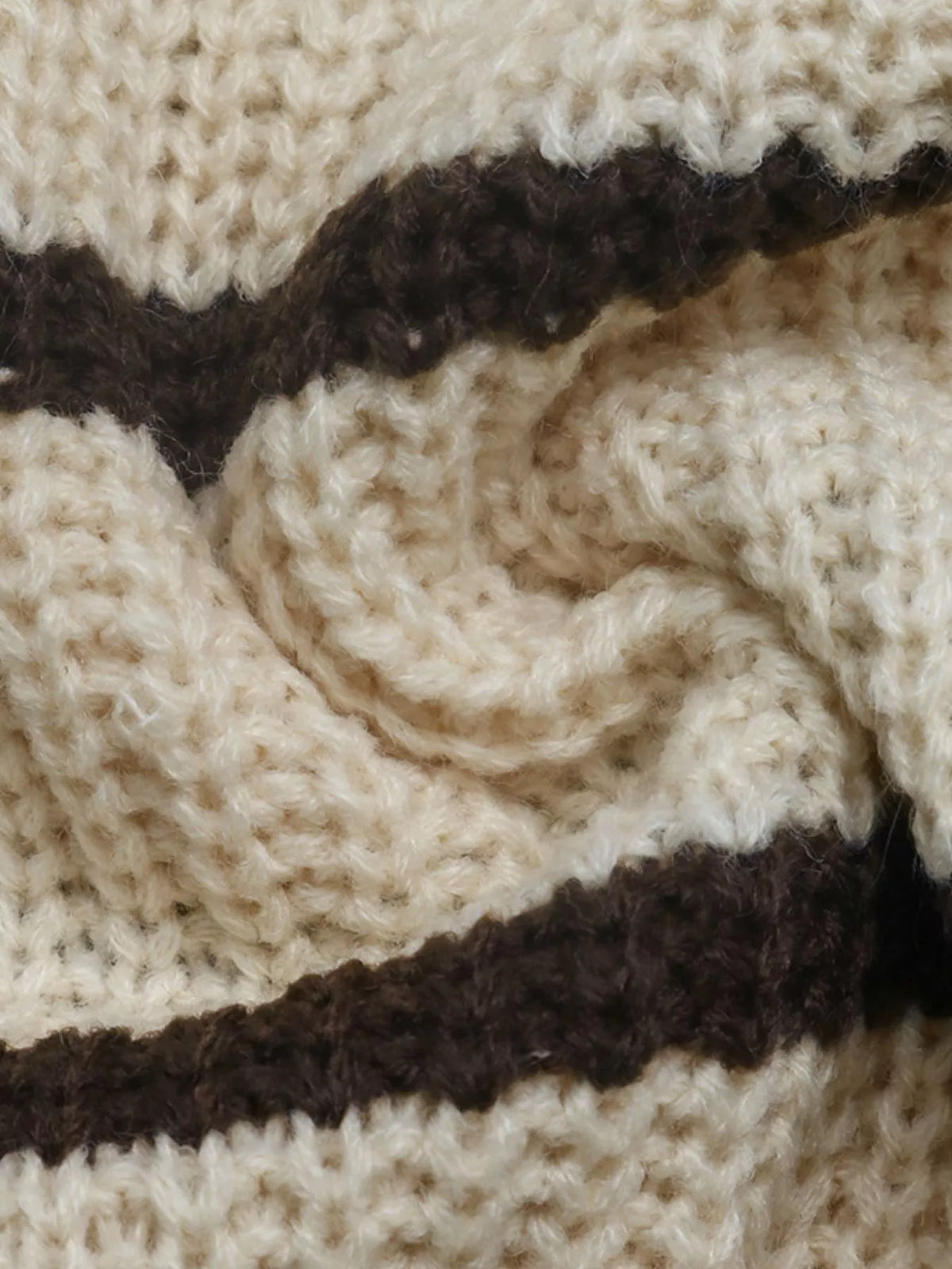 Striped Knit Polo Sweater view 9