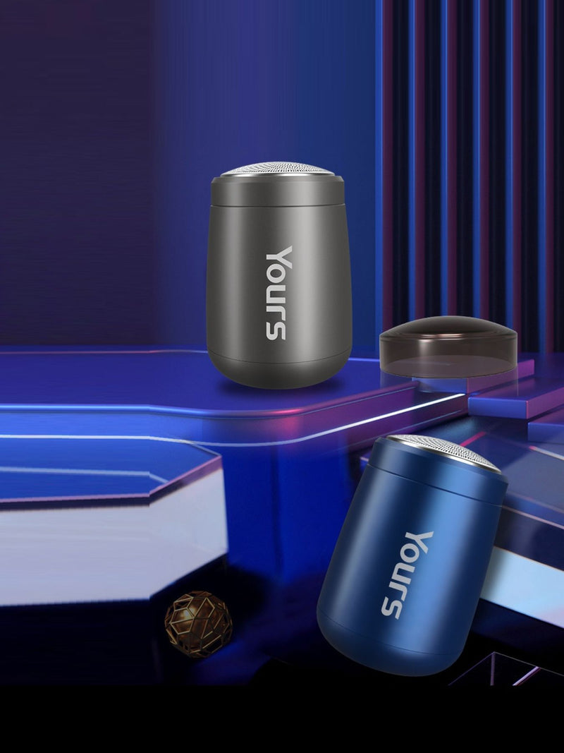 Portable mini electric shaver front view