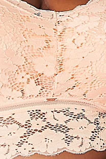 JadyK Juliette Full Size Crisscross Lace Bralette - Fashorio