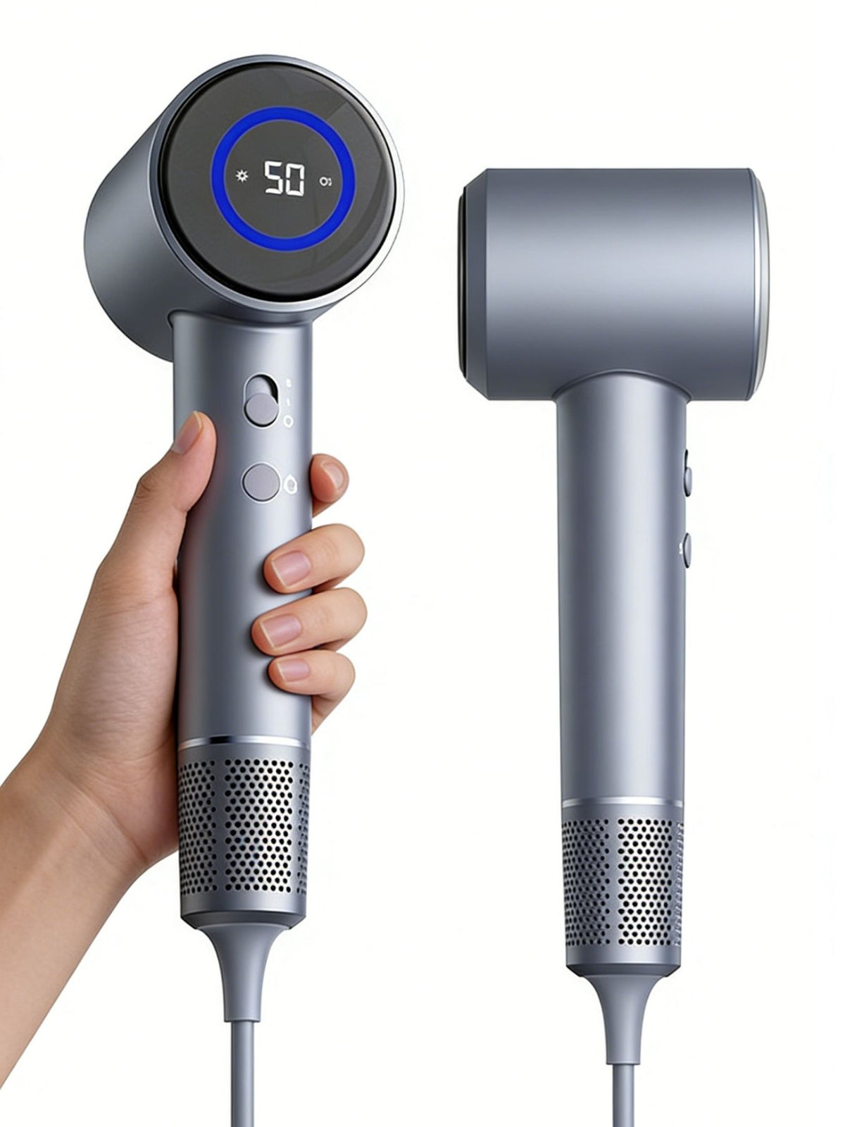 Hair dryer nozzle close up