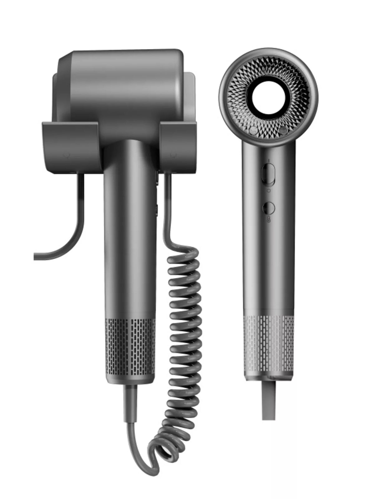 High speed dryer drying styled hair
