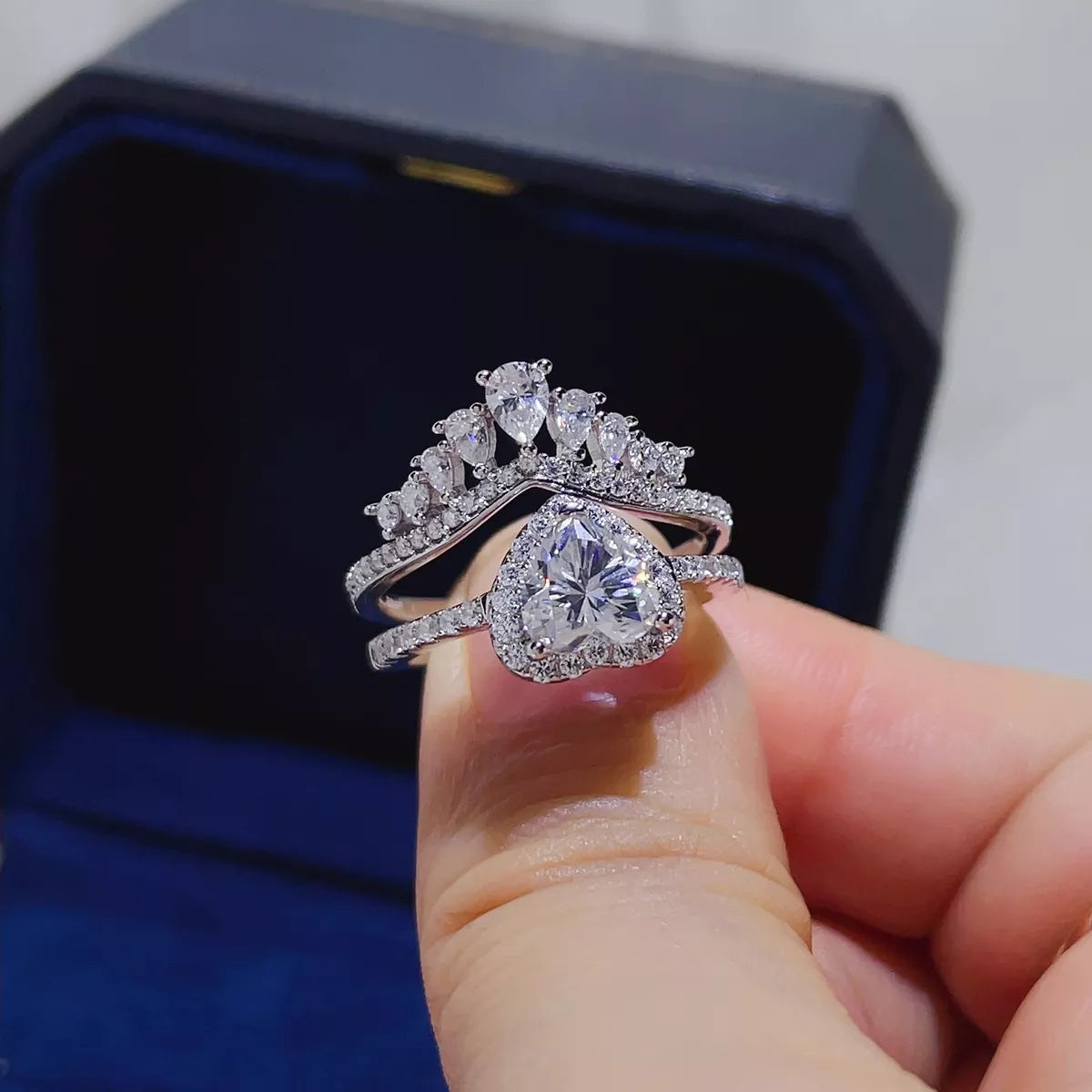 Both rings from the set shown separated