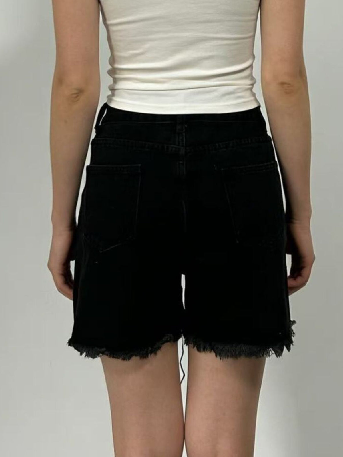 Rhinestone shorts shown in an alternate colourway