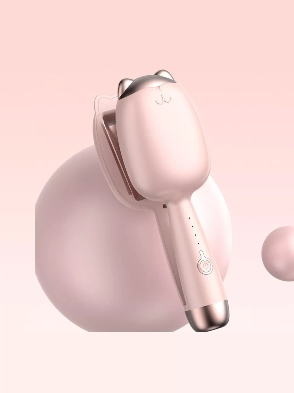 Cat shaped curling iron lilac