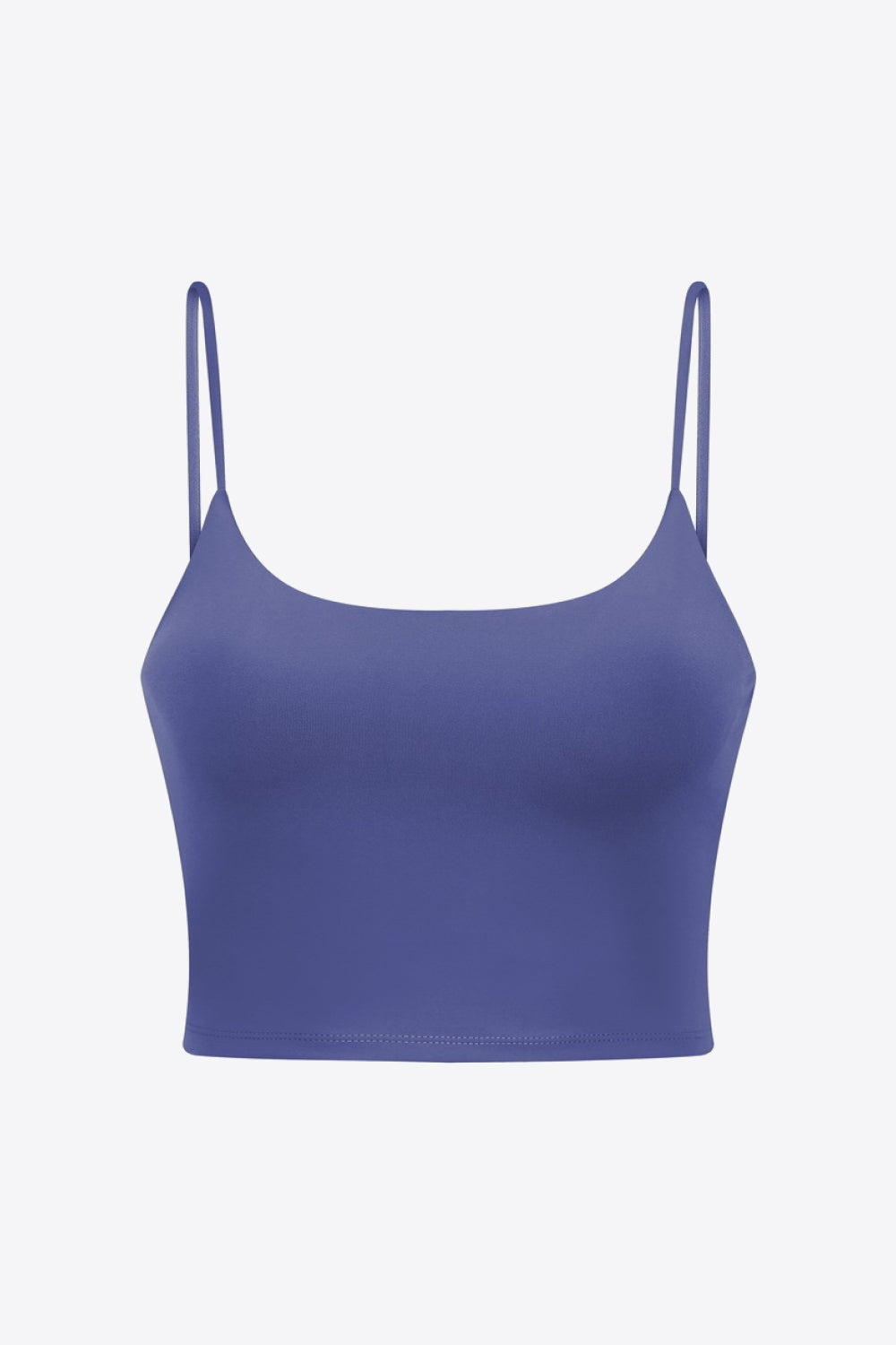 Millennia Feel Like Skin Scoop Neck Sports Cami Light Indigo - Fashorio