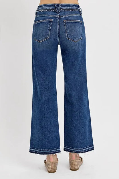 RISEN Full Size Tummy Control Bootcut Jeans Plus Size - Fashorio