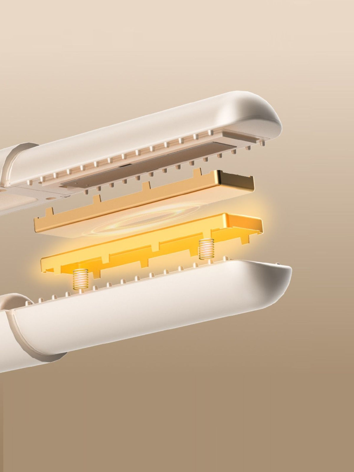 Hair straightener temperature control detail