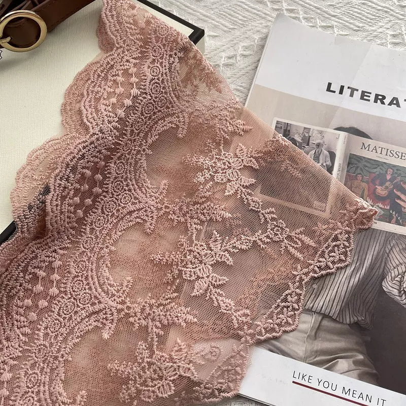 Refined lace sheer scarf for special occasions