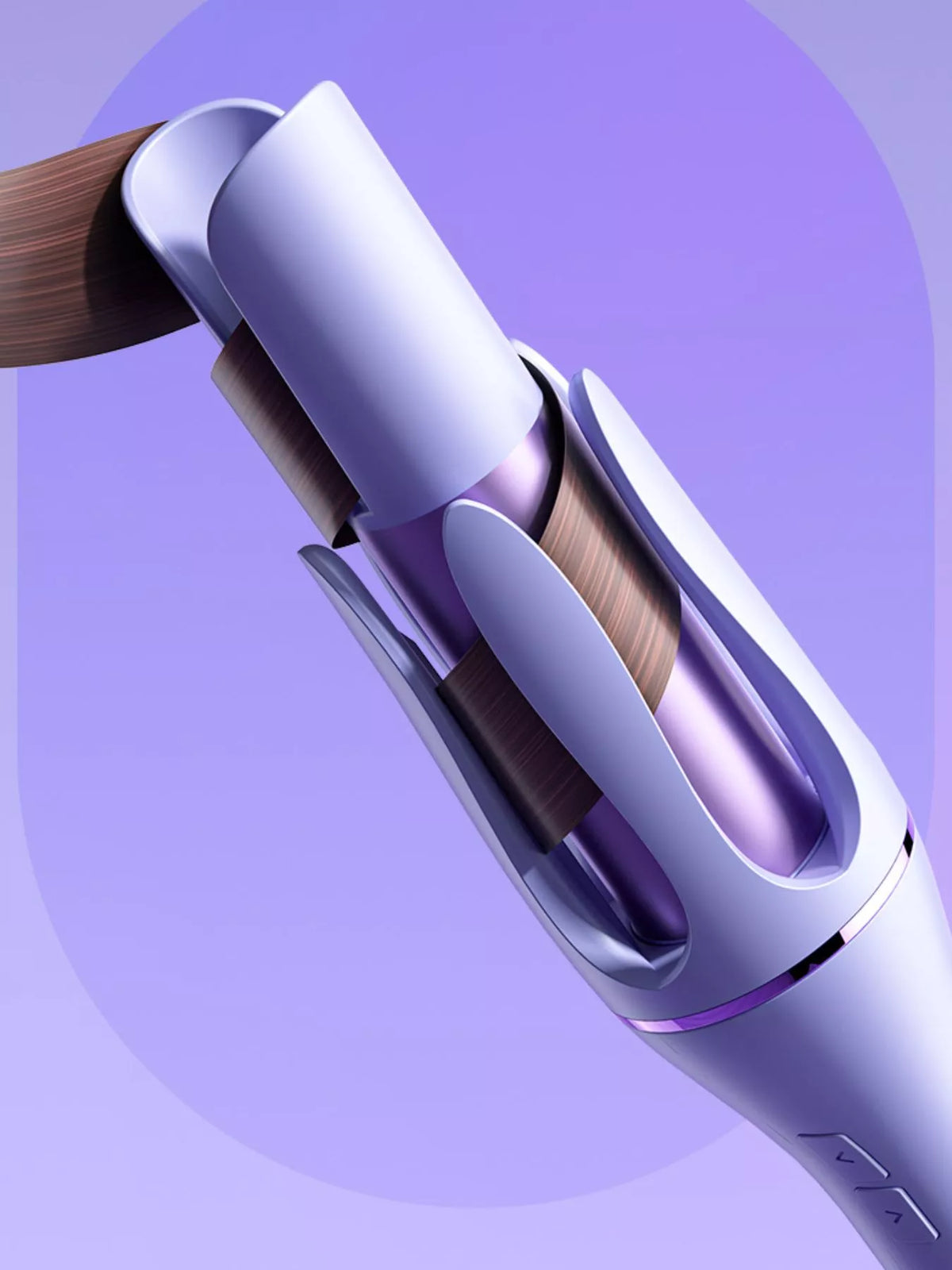 Curling iron in tan
