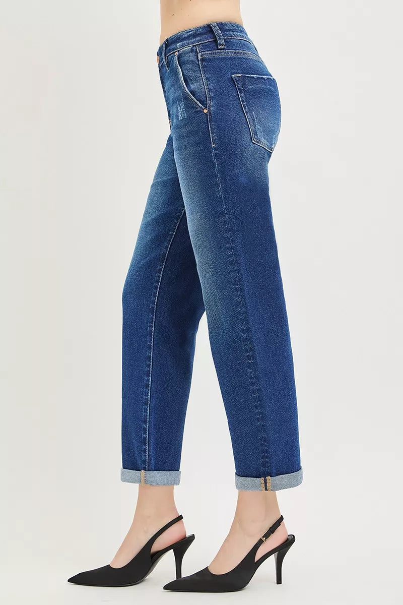 RISEN boyfriend jeans back pocket view