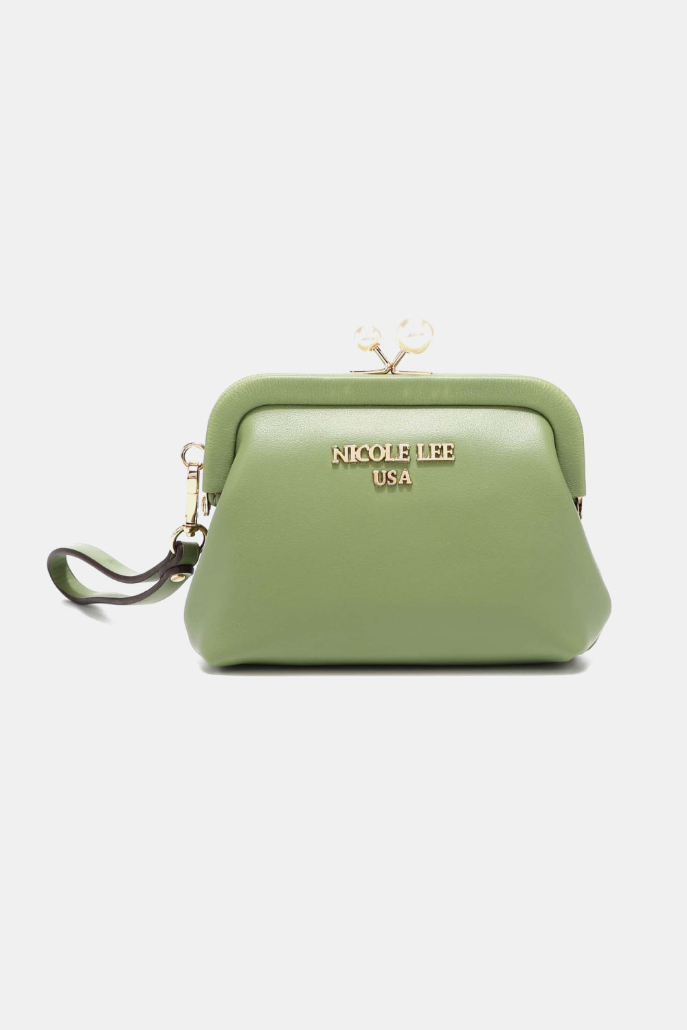 Nicole Lee USA Elise Pearl Coin Purse Sage One Size - Fashorio