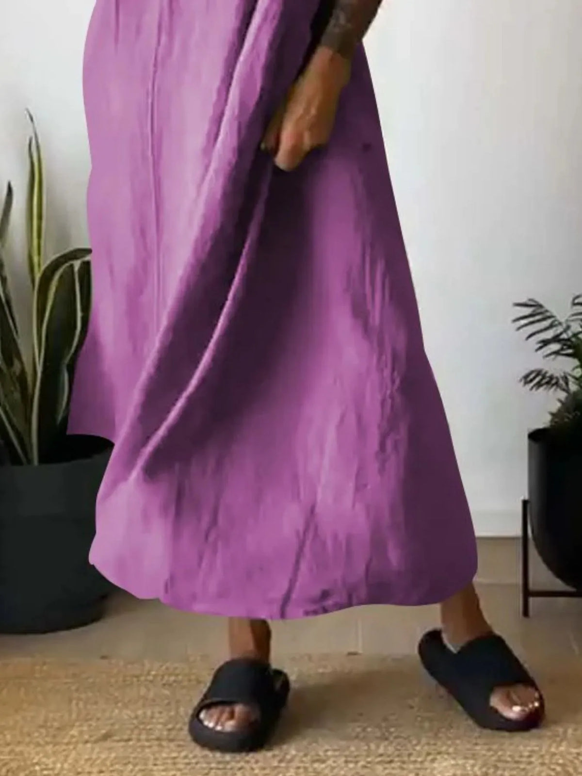 Ruched Cami Maxi Dress with Pockets Plus Size view 16