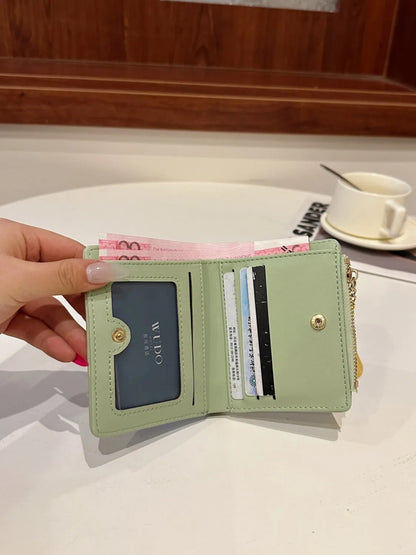 PU Leather Color Block Wallet - Fashorio