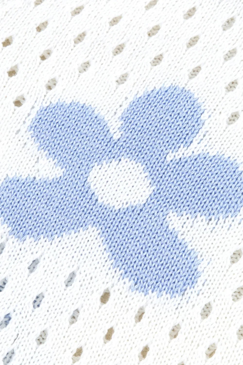 Flower Hollowed Out Button Down Long Sleeve Cardigan - Fashorio