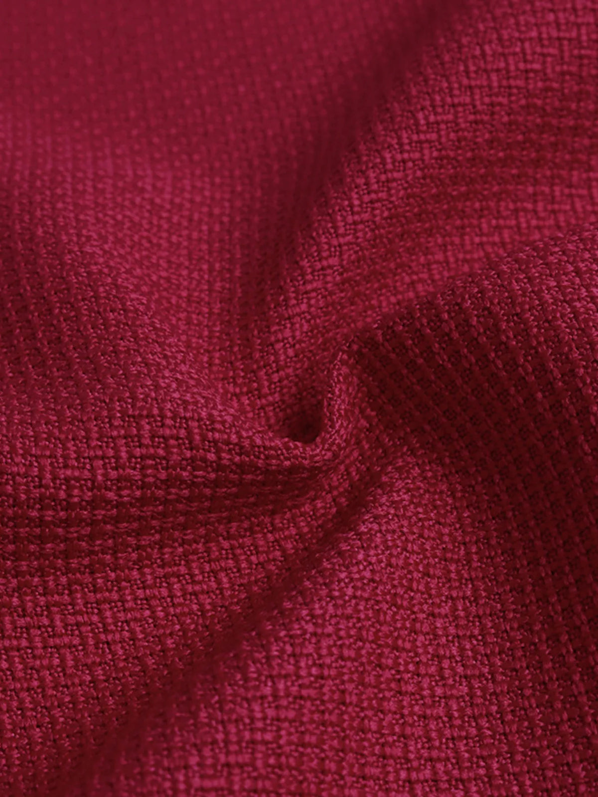 Red pearl trim V neck long sleeve bodycon dress hemline detail
