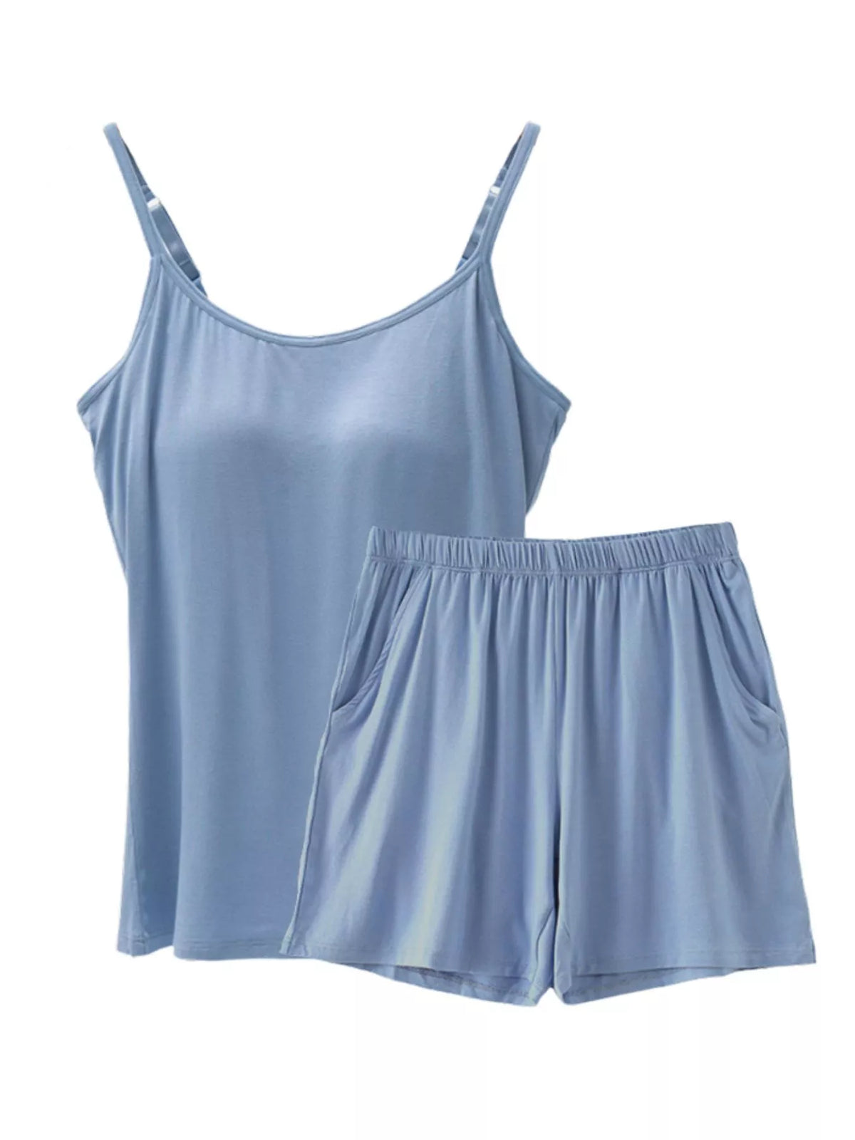 Padded cami and shorts set alternate view
