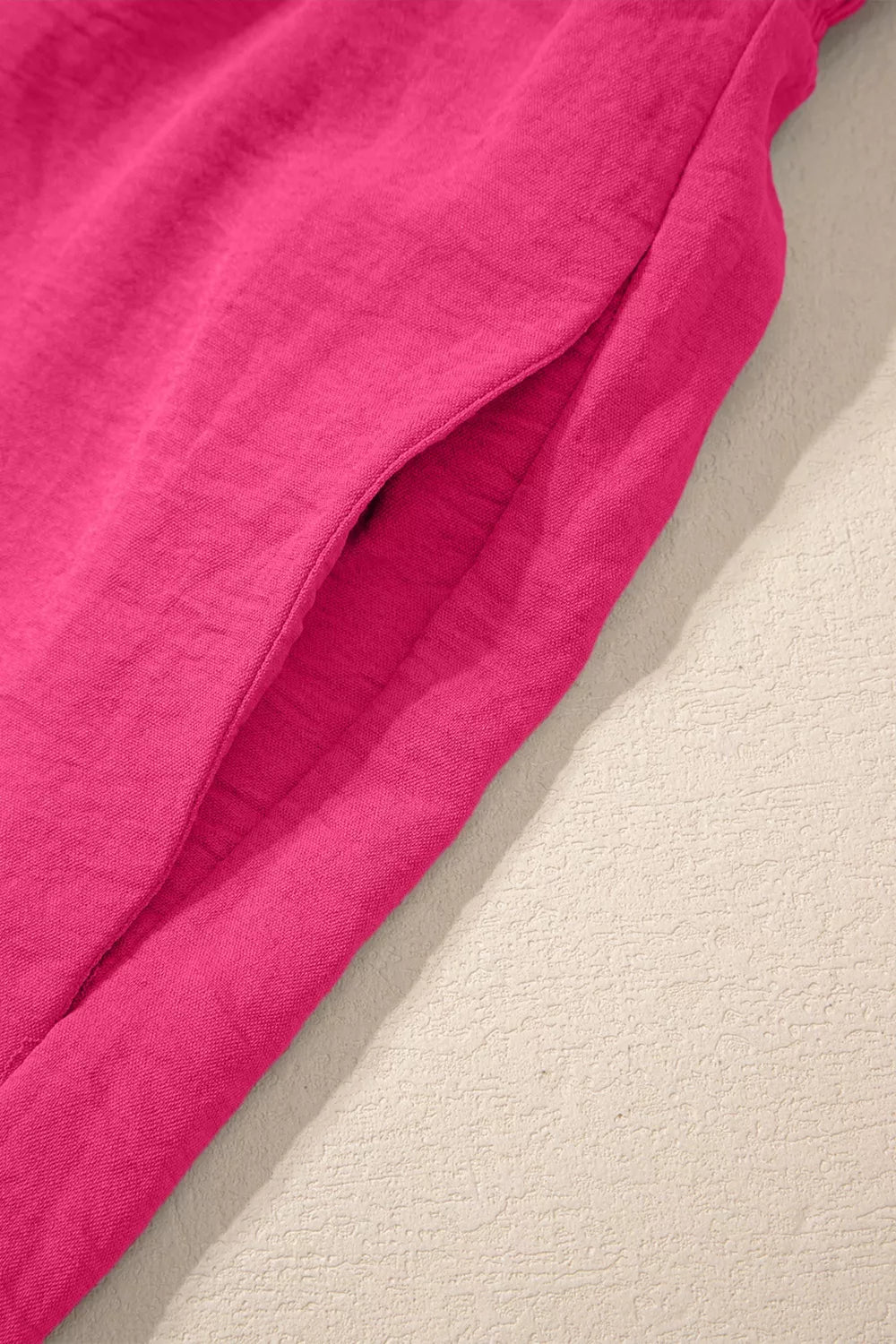 Back view of wide leg jumpsuit