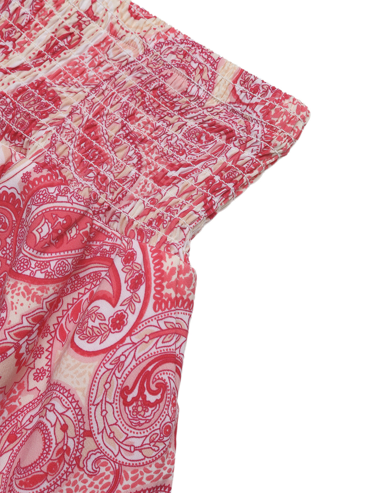 Paisley Print Tube Top and Ruffle Mini Skirt Set, view 10